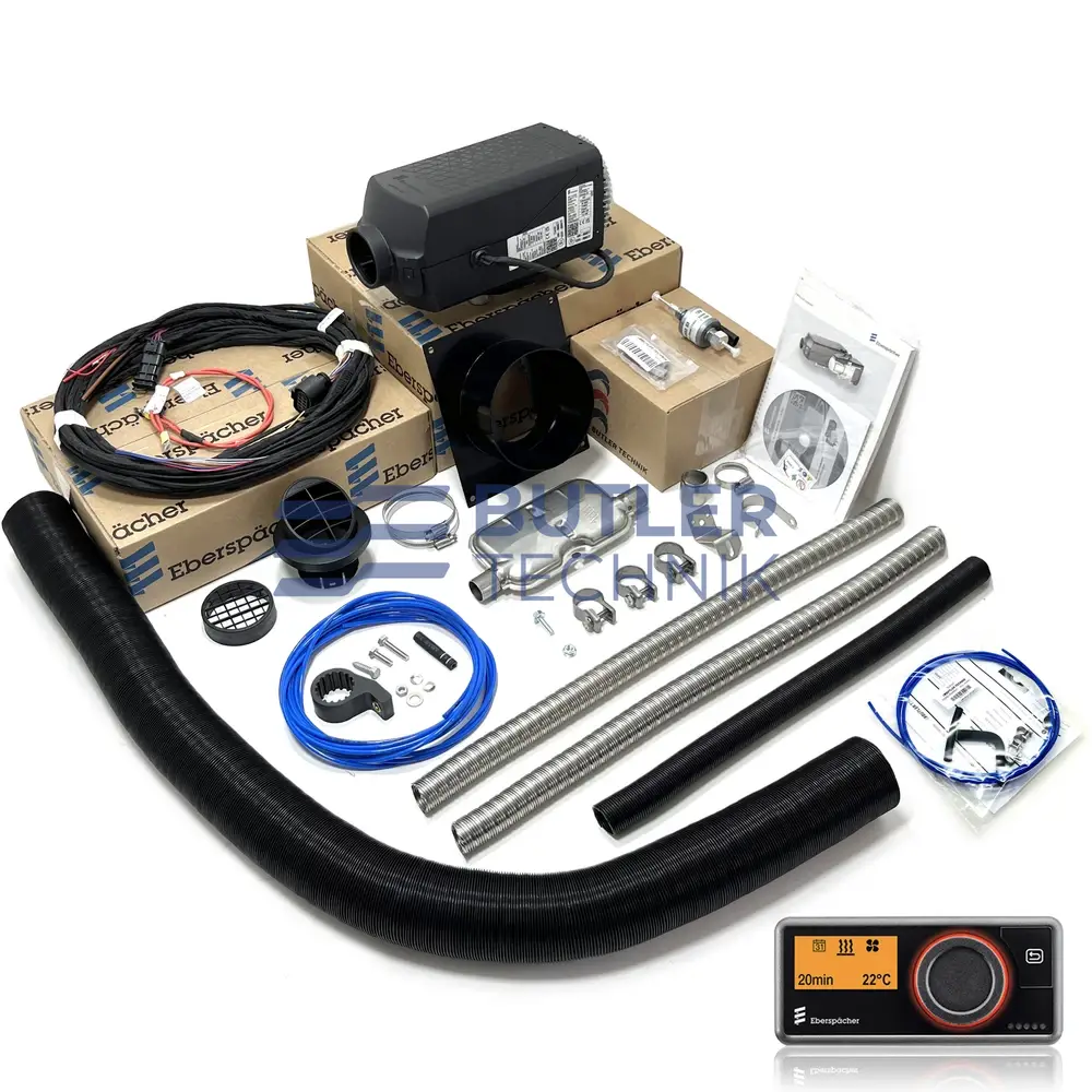 Eberspacher Airtronic 3 Transit S2 Heater Kit Including Mount Pro Turret And Es Pro Control Butler Technik