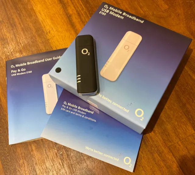 O2 Mobile Broadband Usb Modem E160 Dongle 3g