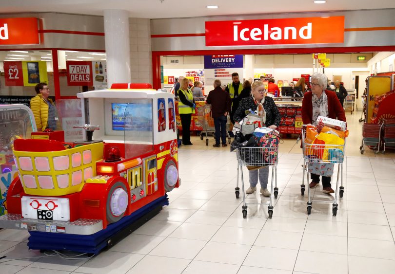 An Iceland store in the Kennedy Centre opening one hour early to allow elderly shoppers to buy food