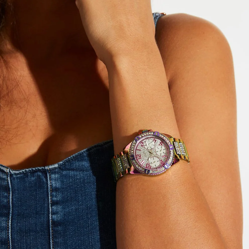 Guess Gw0044l1 Ladies Iridescent Frontier Watch 756066