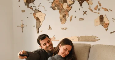 Smokey map of the world